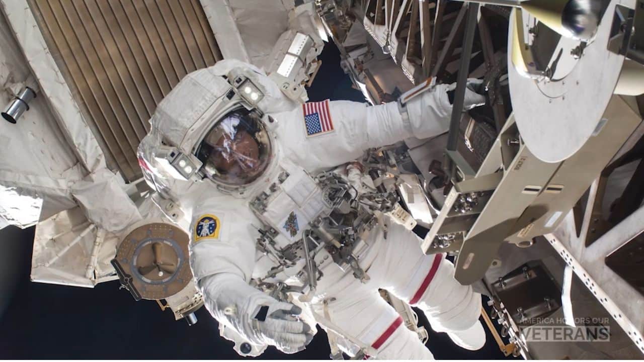 NASA astronaut and United States Navy SEAL Christopher Cassidy Space walk